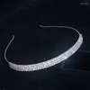 Haarspeldjes Shining Luxe Strass Haarbanden Voor Vrouwen Elegante Mode Kristallen Hoofdband Hoofddeksels Bruids Bruiloft Tiara Accessoires