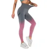 Leggings para mujer Pantalones de yoga gradiente sin costuras Tie Dye Leggins de cintura alta Deportes Mujeres Medias Fitness Gimnasio Entrenamiento Deporte 231018