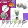 Fiori decorativi finta lavanda artificiale per fasci domestici plastica viola 12 archi di fiori da sposa