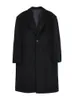 Miscele uomo Mauroicardi Autunno Inverno Lungo oversize caldo morbido nero Trench da uomo con spalline Allentato Casual moda coreana Soprabito 231018