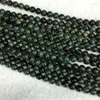 Pierres précieuses en vrac naturel véritable vert foncé Kambaba Jasper bijoux ronds petites perles boule 6mm 8mm 10mm 12mm 15" 05455