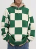 Männer Pullover Kleidung Rot Runde Kragen Strickpullover Männlich Lange Weihnachten Pullover Plaid Crewneck Sweat-shirt Mode 2023 Tops A X T V