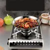 Panelas 7/8/9/10 polegadas de aço inoxidável dupla orelha chef fritar wok fogão a gás tradicional pote artesanal seco não revestimento woks panela antiaderente