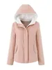 Parka da donna in piumino PUWD Giacca casual da donna in cotone con cappuccio solido Autunno Inverno Moda Cappotto imbottito in pelliccia calda spessa Cerniera allentata Capispalla femminile 231018