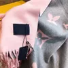 Stor modedesigner Kvinnors halsduk 100% kanin sammet vinter varm halsduk sjal