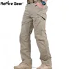 Herrbyxor IX9 City Tactical Cargo Pants Men Combat Swat Army Military Pants Cotton Många fickor sträcker flexibla man avslappnade byxor xxxl 231017