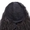 22 inches 55cm Horse-Hair Ponytail Hair Extensions YAKI Drawstring Ponytails D2012