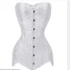 Plus Size Corset Double 26 Steel Boned Corset Overbust Long Torso Bustiers Waist Trainer Corsets Shapewear Cincher Corselet1242f