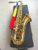 احترافية BB Tenor Saxophone عالية الجودة B أداة الموسيقى المطلية بالذهب Sax Brass مع حالة