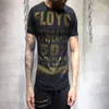 Summer Mens Casual T koszule złota srebrne kolory krinestonu marka odzież Man's nosza krótkie rękawowe szczupłe koszulki TEES Plus259t