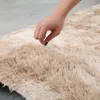 Tapis ovale en peluche de grande taille, moelleux, décoration de maison, chevet, teinture épaisse, salon, chambre à coucher, multicolore disponible 231017