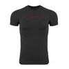 Camisetas para hombre Ropa deportiva Camiseta deportiva Medias musculares Hombres Entrenamiento elástico alto Manga corta Casual 231017