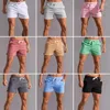 Shorts de corrida masculino ginásio esporte praia casa algodão fitness crossfit basquete jogging curto homem roupas marca