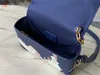 Damentasche Designertasche Steamer Messenger M81783 Tragbare Geldbörse Graffiti Clutch Zweite blaue Umhängetasche Echtes Leder Rossbody Handtaschen Geldbörse 7A Beste Qualität