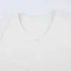 Женские трикотажные футболки, белый свитер, женский осенне-зимний мягкий теплый свитер, пуловер с длинными рукавами, свитера с v-образным вырезом, тонкие вязаные укороченные топы Pull Femme 231018