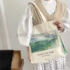 Bolsas de ombro sacos de compras lona extra feminina Bolsa Soulder Pintura vintage Livros de zíper e sacola grande para mulheres soppingcatlin_fashion_bags