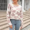 Women's Knits Tees BYGOUBY S-XL taille hiver femmes pull surdimensionné Floral tricoté femmes pulls automne femme pull tissu tenues 231011