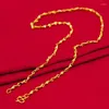 Chains Nareyo 18K Gold Necklace For Women Men Fine Jewelry Pure Chain Genuine Solid Wedding Luxury