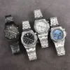 2023 Nieuwe Hot Meest Veelkleurige Klassieke Stalen Band Drie Ogen Vintage Quartz Uurwerk Markers Man Horloge Designer Luxe een p