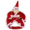 Dog Apparel Christmas Costume Funny Santa Claus Riding on Pet Cat Holiday Outfit Clothes Dressing up for Halloween Xmas 231017