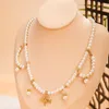 Pendentif Colliers Ancien Chinois Hanfu Collier Perle Simulé Perles Femmes