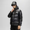 Doudoune Parkas pour hommes, manteau d'hiver avec capuche, doudoune, hauts coupe-vent, vêtements d'extérieur noirs, pardessus chaud XL 2XL 3XL 4XL