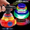 Spinning top giroscópio brinquedo colorido piscando música com er para crianças presentes crianças brinquedos jouets et loisirs 231018