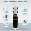 Cryo head cryolipolysis fat freeze slim crioterapia trattamenti viso 360 macchine per lipolisi per modellare il corpo crio 5 maniglie