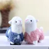 Pluszowe wisiorki alpaki 12 cm małe miękkie plecak w torbie Kawaii Pendant Schleńca zwierząt kluczyka klęska Alpaca do promocji Prezenty Party Favor Q656