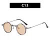 Sunglasses 2023 Small Frame Men Eyeglasses Metal Circular Hip-hop For Women Glasses Vintage Sun