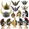 Halloween Jouets Spartan Casque Cosplay Props Halloween Adulte Portable Antique Rome Guerrier Héros En Plastique Argenté Vente Jouet 231016