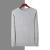 Men's Sweaters Winter Thickened Male Round Neck Mink Cashmere Sweater Square Jacquard Craft Large Youth Solid Loose