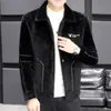 Misturas de lã masculina linha divisória design jaqueta lapela outwear topo masculino mistura trench coat abrigo largo hombre inverno cor sólida 231017