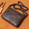 Cross-Body-Abendtaschen, Umhängetaschen für Männer, schlicht, Vintage und beliebt, erste Schicht, Cowide-Ardware, magnetische Schnalle, umwickelte Klappe, Soulder-Taschenstyledhandbagsstore