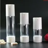 30ml 50ml White Transparent Plastic Airless Vacuum Pump Travel Bottles Empty Cosmetic Containers Packaging for women 100pcs/lotgoods Qscnw