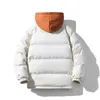 Männer Daunen Parkas Männer Mit Kapuze Dicke Warme Bunte Blase Mantel Winter Jacke 2023 Herren Street Hip Hop Parka Koreanische Schwarz kleidung Puffer Jacken 231017