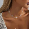 Choker Natural Stone Moonshine Naszyjnik Damski łańcuch kołnierzyków zimny wiatr hurtowe goty