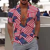 Camisas casuais masculinas soltas manga comprida tops moda e lazer 3D impressão digital botão lapela packs camiseta macia