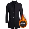 Men's Wool Blends Winter Jackets Men Coats Solid High Quality Streetwear Thicken Business Woollen Coat Clothing Outerwear AF2811 231017