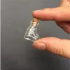 Mini bouteilles en forme de coeurs pendentifs petit verre avec pots en liège cadeaux flacon transparent clair 100 pièces bonne quantité Mkixm