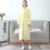 Vêtements de nuit pour femmes, grande taille, hiver, long peignoir en flanelle, vêtements de maison, robe de chambre en molleton de corail, chemise de nuit douce, robes de bain chaudes