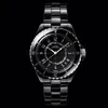 Herrkvinnor Watch Par Watches Lover Sports Black White Ceramic