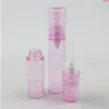 50 x Travel 5ML 10ml Flacone con pompa per lozione airless rosa trasparente viola Emtpy Flacone per crema per le mani ricaricabile con pompa per lozione Containergood Ddjsr