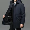 Мужские пуховые парки, длинные плюшевые утепленные зимние куртки из 2 предметов, парковое пальто, теплое толстое пальто с подкладкой на молнии 231018