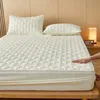 Mattress Pad Cotton Thicken Cover Quilted Protector Breathable Fitted Bed Sheet Washable Mat Double Queen King Size 231017