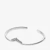 Alta lucidatura 100% argento sterling 925 Tiara Wishbone Bracciale aperto Moda Matrimonio Fidanzamento Creazione di gioielli per le donne Gifts274m