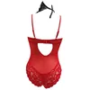 Set sexy in lingerie taglie forti per le donne Babbo Natale con reggicalze in pizzo Teddy Babydoll Body 231017