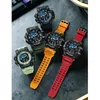 Montres-bracelets montre de Sport pour hommes lumière LED étanche réveil double affichage de l'heure semaine Date automatique Quartz Reloj Hombre