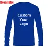 Men's T Shirts 2023 Customize your Men T Shirt Fitness Leisure Sport T Shirt DIY Long Sleeve round neck 231018