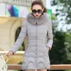 Women's Down Parkas Winter Women Jacket Parka Big Fur Collar Hooded Thick Warm Female Coat Casual Outwear European Fashion Black Tops 30 Degrees 231017